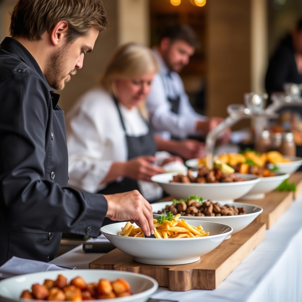 Organiser le service et la logistique — Comment organiser un buffet froid pour entreprise
