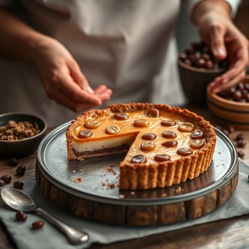 L'histoire de la tarte aux pralines basque — Recette de tarte aux pralines basque